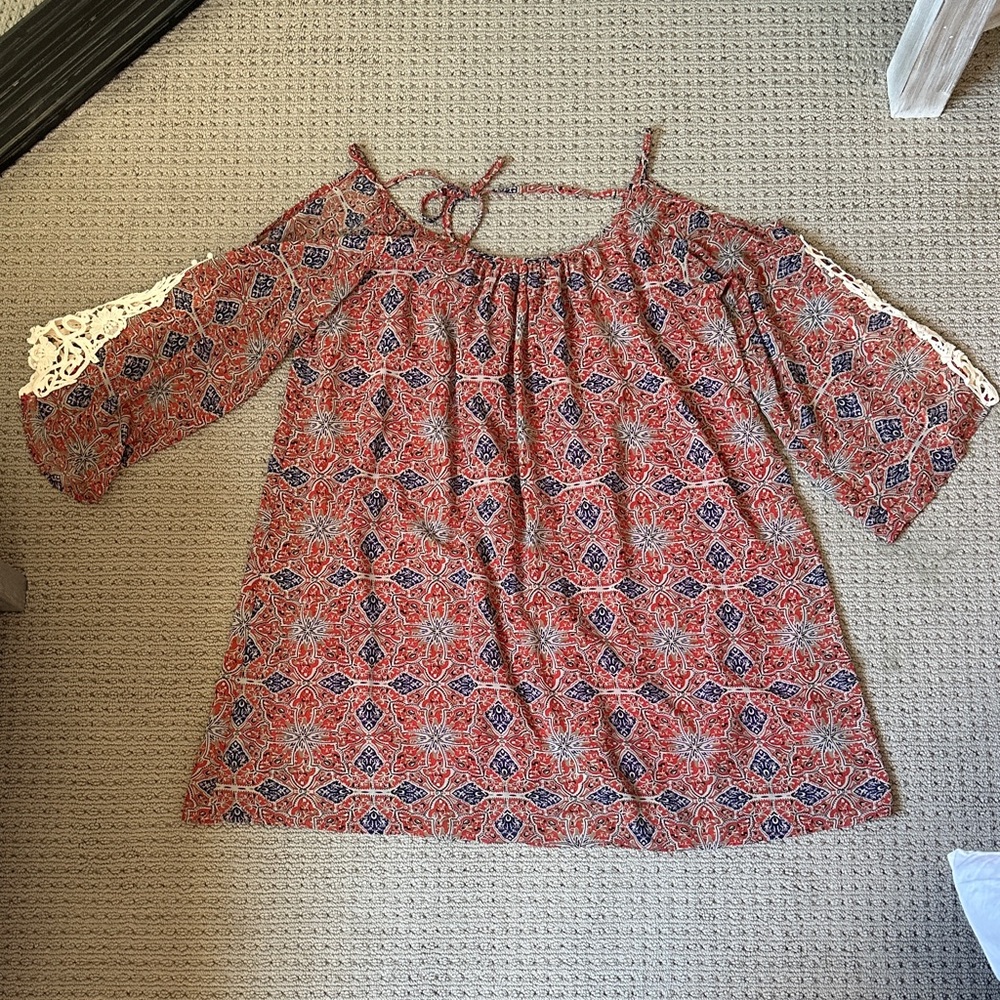 Umgee Floral Off-Shoulder Top